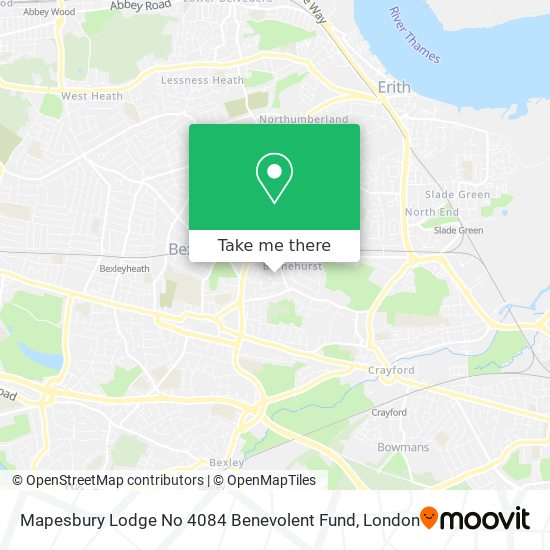 Mapesbury Lodge No 4084 Benevolent Fund map