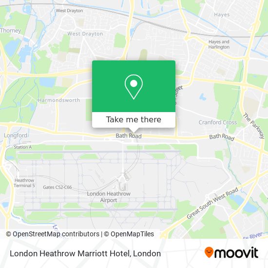 London Heathrow Marriott Hotel map