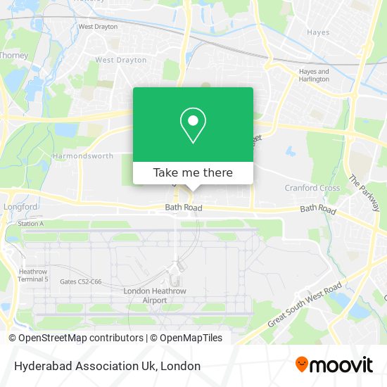 Hyderabad Association Uk map