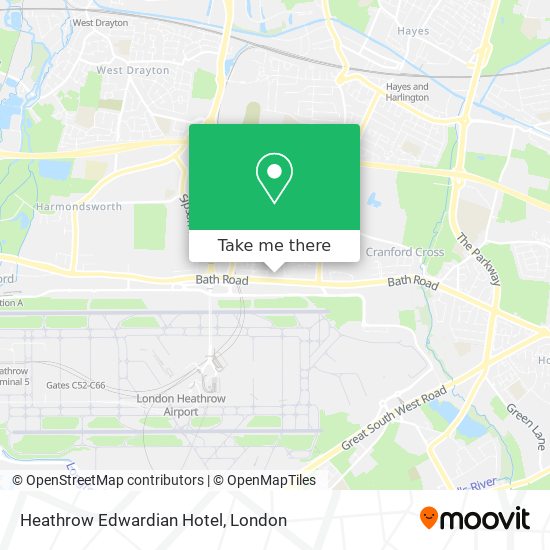 Heathrow Edwardian Hotel map
