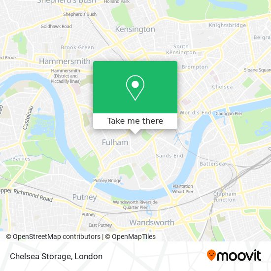 Chelsea Storage map