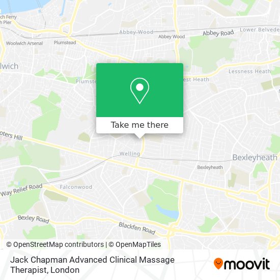 Jack Chapman Advanced Clinical Massage Therapist map