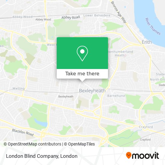 London Blind Company map