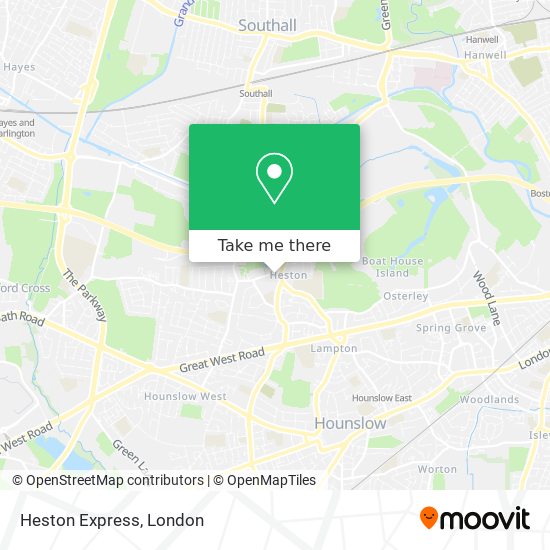 Heston Express map