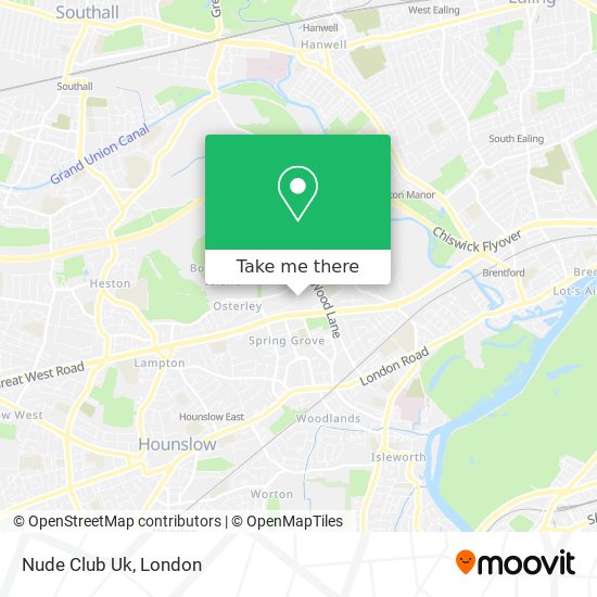 Nude Club Uk map
