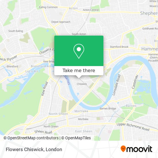 Flowers Chiswick map
