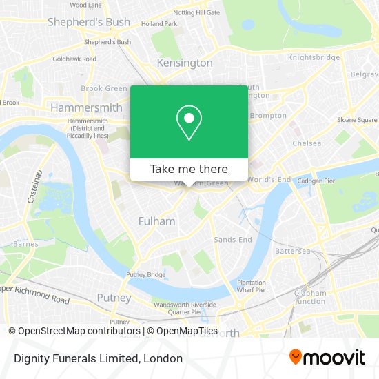 Dignity Funerals Limited map
