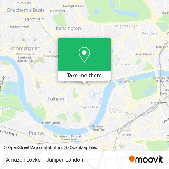 Amazon Locker - Juniper map
