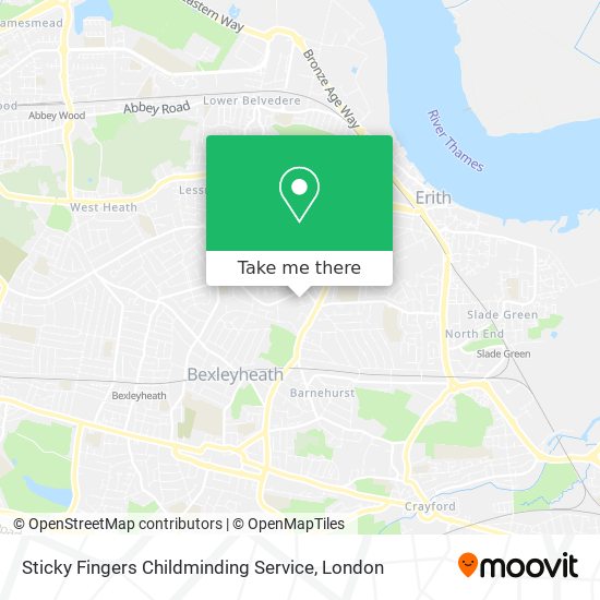 Sticky Fingers Childminding Service map