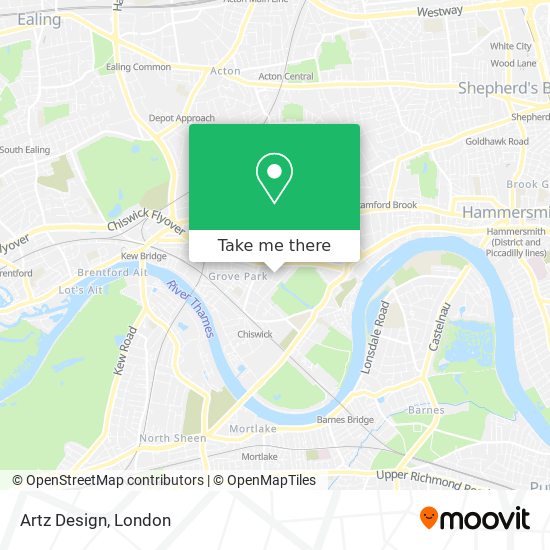 Artz Design map
