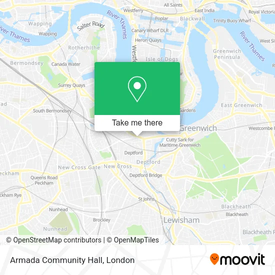 Armada Community Hall map