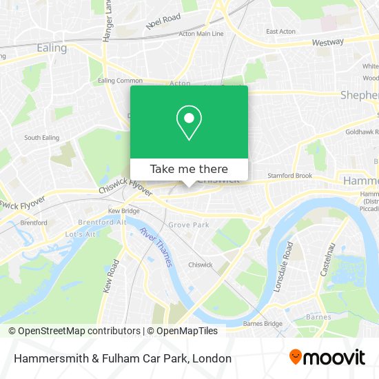 Hammersmith & Fulham Car Park map