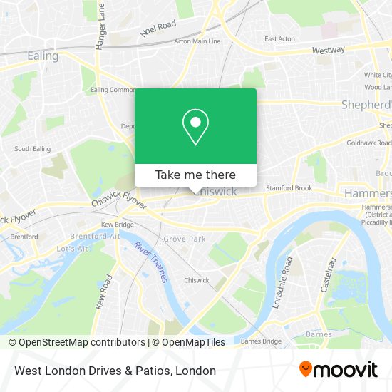 West London Drives & Patios map