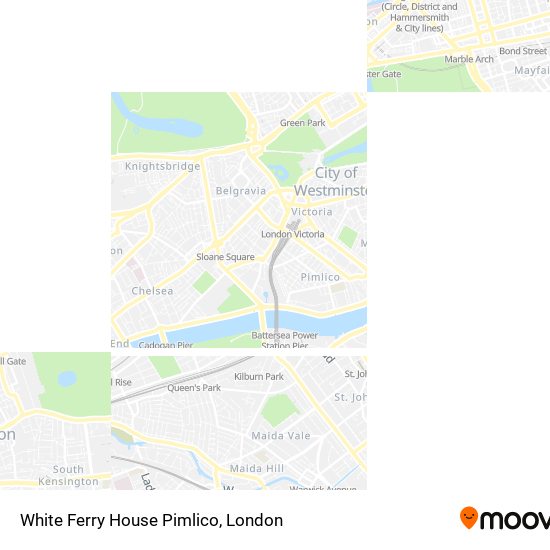 White Ferry House Pimlico map