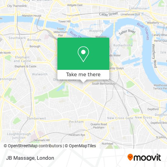 JB Massage map