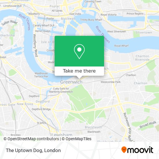 The Uptown Dog map