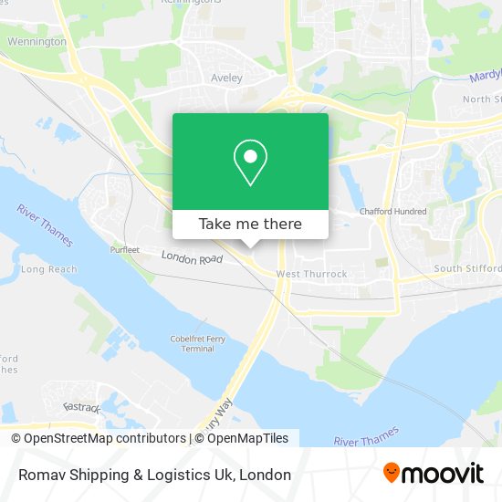Romav Shipping & Logistics Uk map