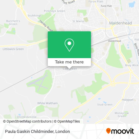 Paula Gaskin Childminder map