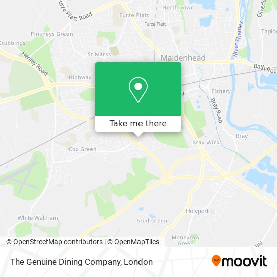 The Genuine Dining Company map