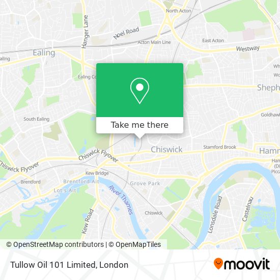 Tullow Oil 101 Limited map