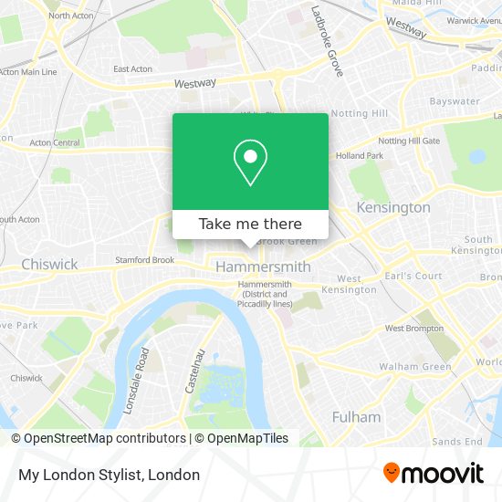 My London Stylist map