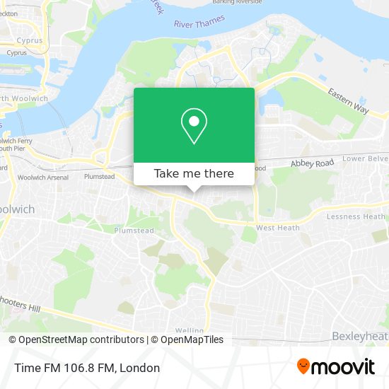 Time FM 106.8 FM map