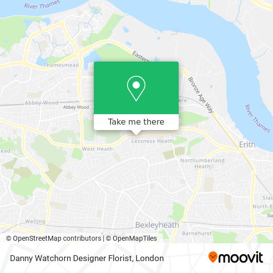 Danny Watchorn Designer Florist map