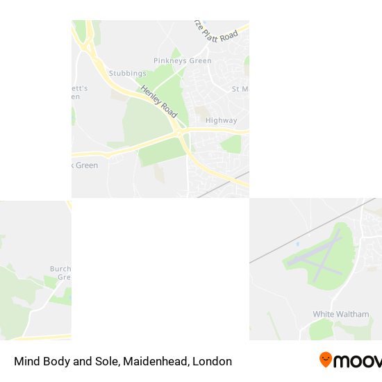 Mind Body and Sole, Maidenhead map