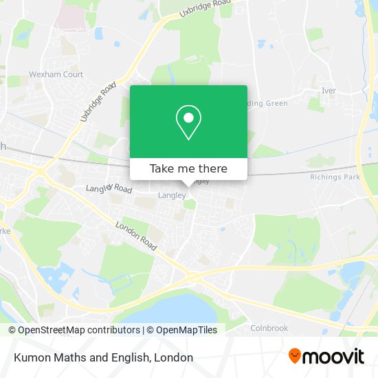 Kumon Maths and English map