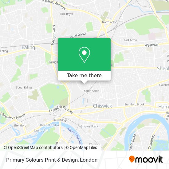 Primary Colours Print & Design map