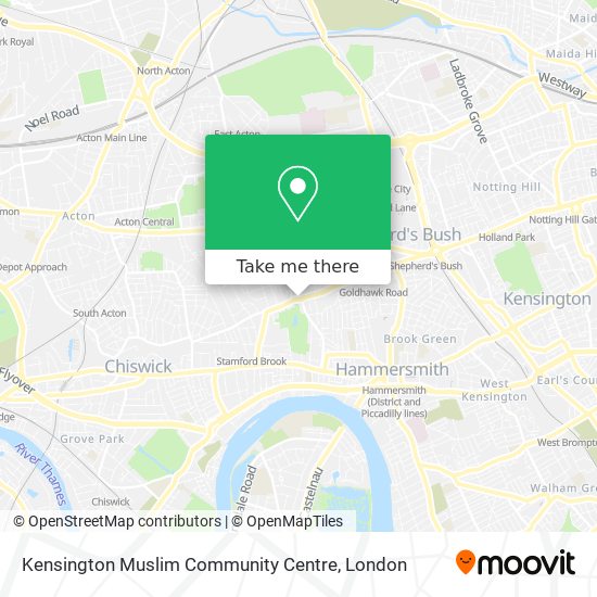 Kensington Muslim Community Centre map