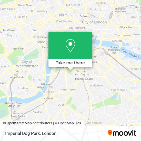 Imperial Dog Park map