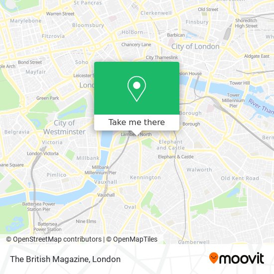 The British Magazine map