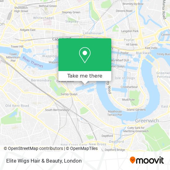 Elite Wigs Hair & Beauty map