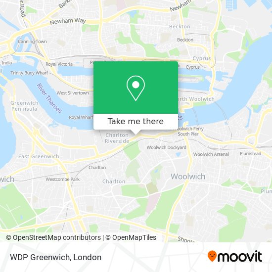 WDP Greenwich map
