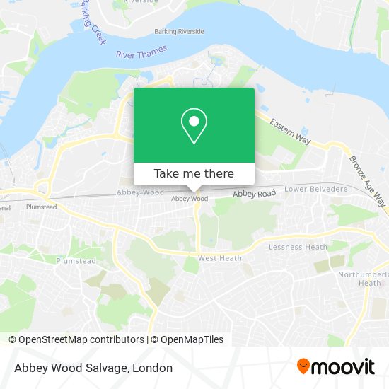 Abbey Wood Salvage map