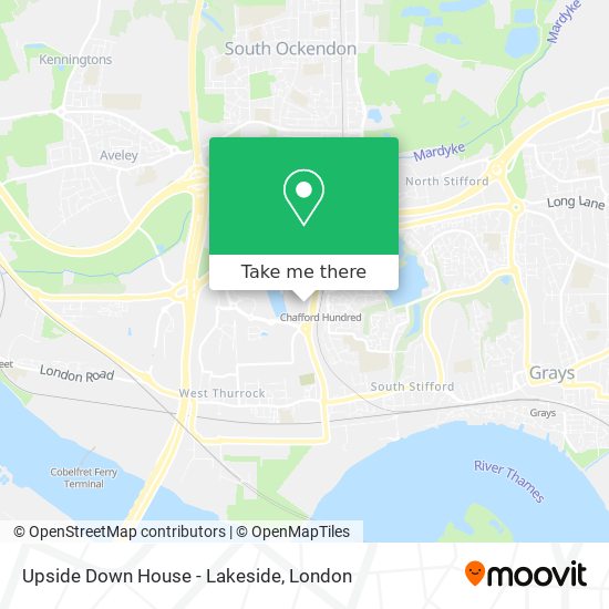 Upside Down House - Lakeside map