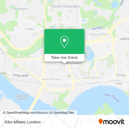 Kiko Milano map