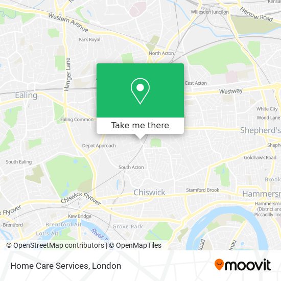 Home Care Services map