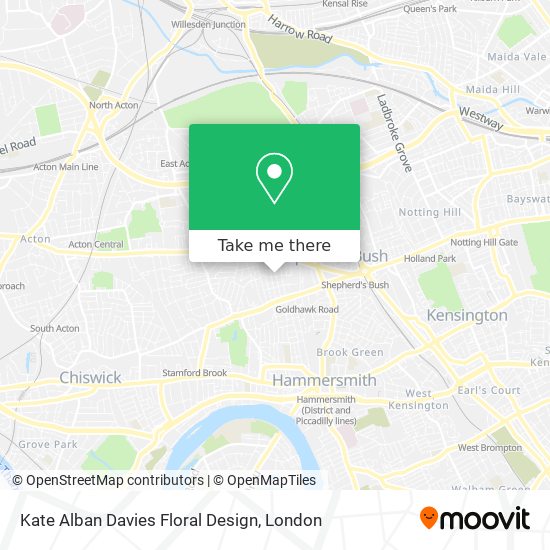 Kate Alban Davies Floral Design map