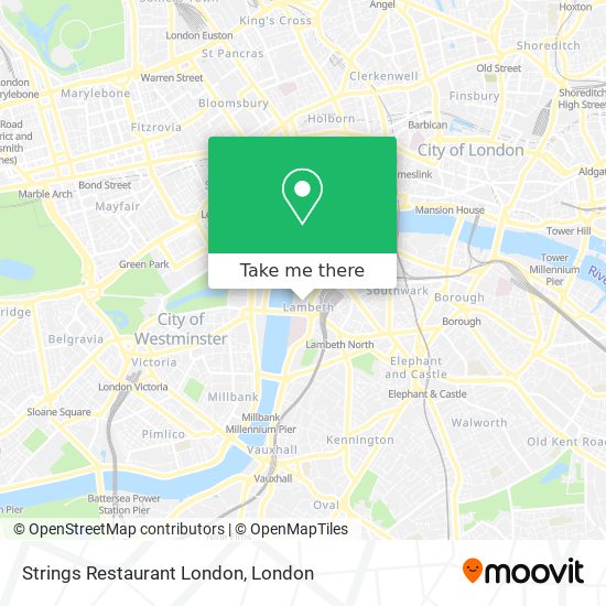 Strings Restaurant London map