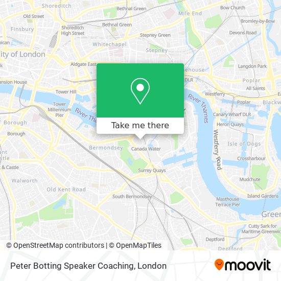 Peter Botting Speaker Coaching map