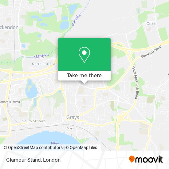 Glamour Stand map