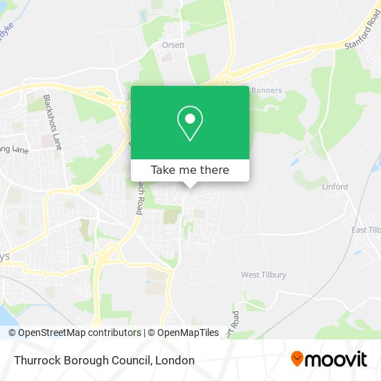 Thurrock Borough Council map