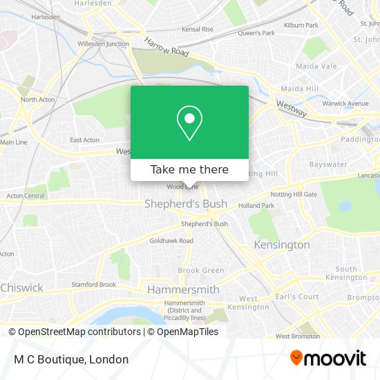 M C Boutique map