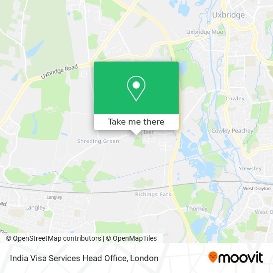 India Visa Services Head Office map