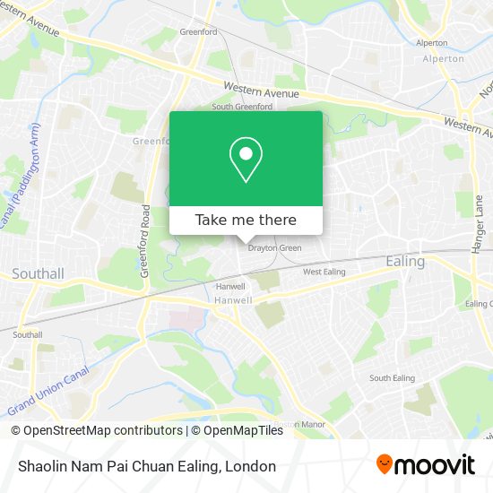 Shaolin Nam Pai Chuan Ealing map