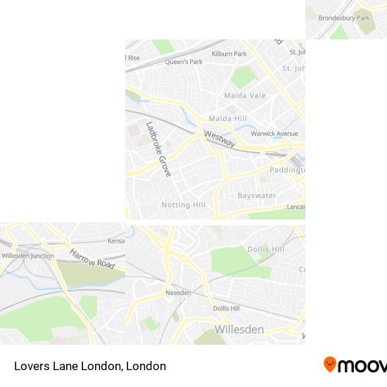 Lovers Lane London map