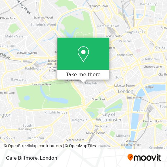 Cafe Biltmore map