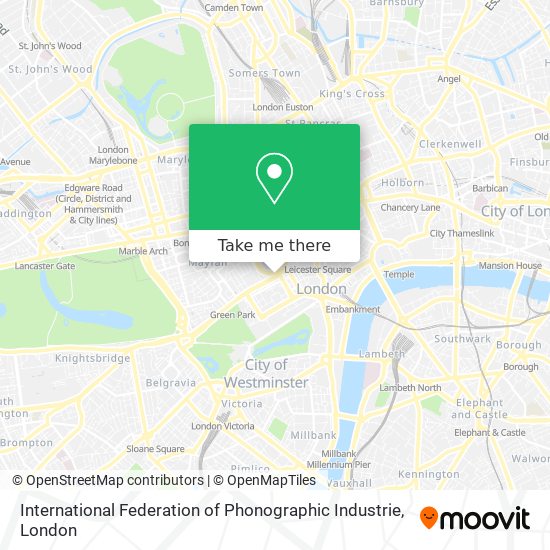 International Federation of Phonographic Industrie map